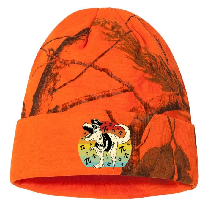 Pirate Dinosaur Retro Sunset Pi 3.14159 Kati - 12in Camo Beanie