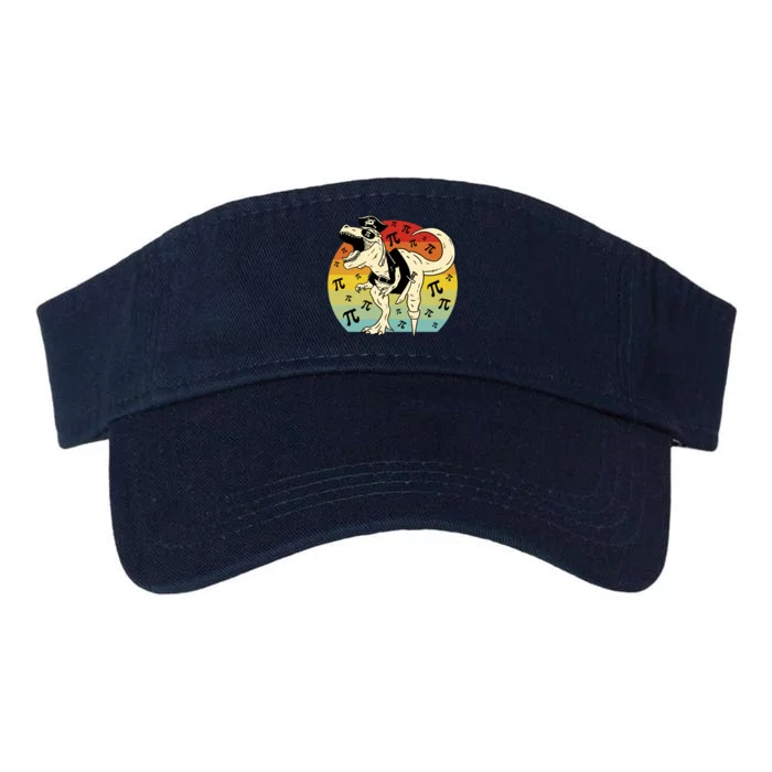 Pirate Dinosaur Retro Sunset Pi 3.14159 Valucap Bio-Washed Visor