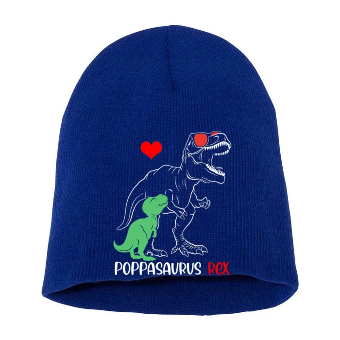 Poppasaurus Daddy Rex Autism Awareness Proud Dad Gift Short Acrylic Beanie