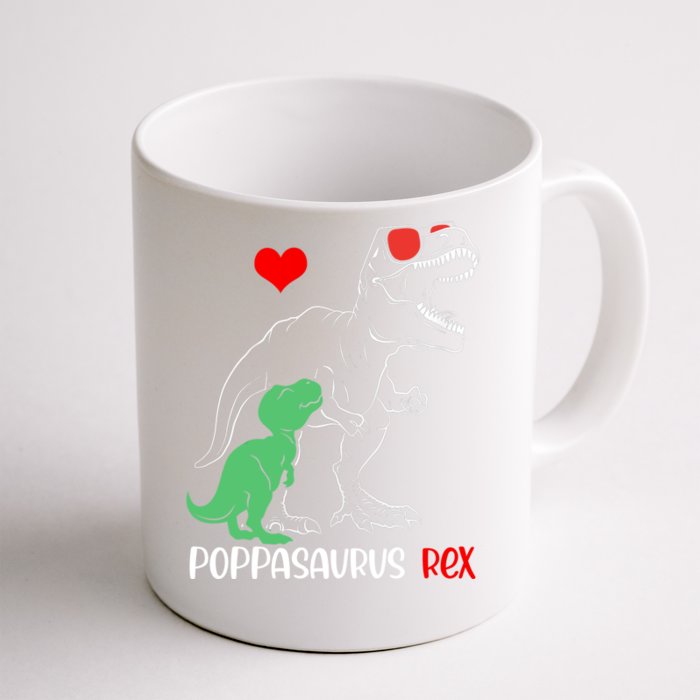 Poppasaurus Daddy Rex Autism Awareness Proud Dad Gift Front & Back Coffee Mug