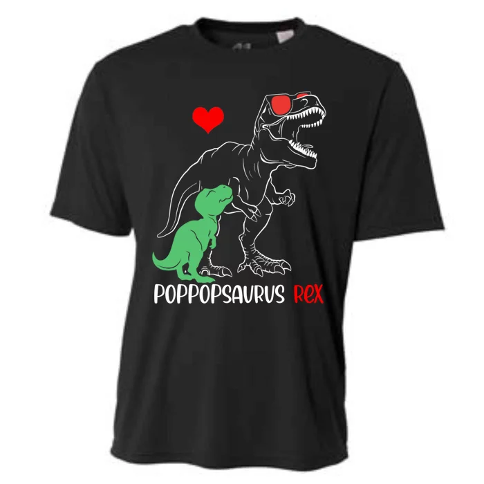 Poppopsaurus Daddy Rex Autism Awareness Proud Dad Funny Gift Cooling Performance Crew T-Shirt