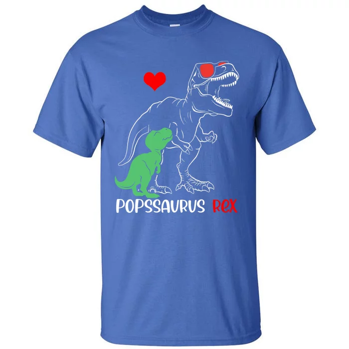 Popssaurus Daddy Rex Autism Awareness Proud Dad Gift Tall T-Shirt