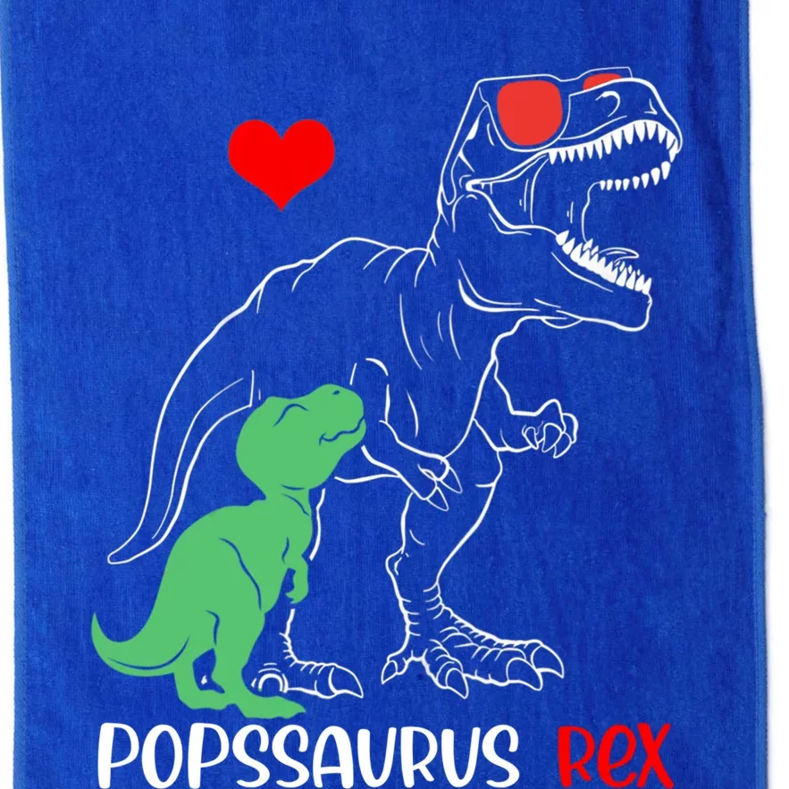 Popssaurus Daddy Rex Autism Awareness Proud Dad Gift Platinum Collection Golf Towel