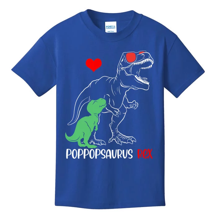 Poppopsaurus Daddy Rex Autism Awareness Proud Dad Gift Kids T-Shirt