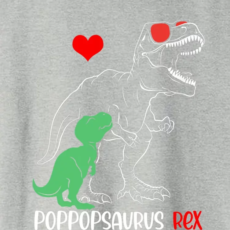 Poppopsaurus Daddy Rex Autism Awareness Proud Dad Gift Women's Crop Top Tee