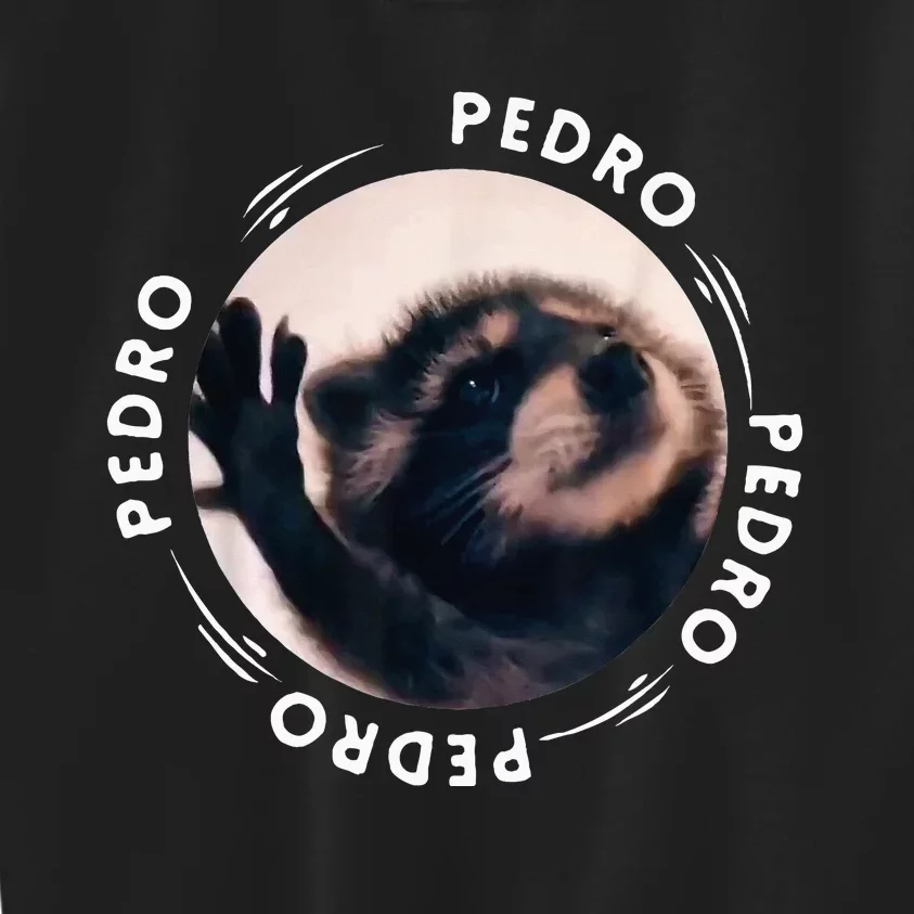 Pedro Dancing Raccoon Pedro Pedro Dancing Raccoon Kids Sweatshirt