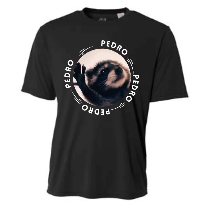 Pedro Dancing Raccoon Pedro Pedro Dancing Raccoon Meme Funny Cooling Performance Crew T-Shirt