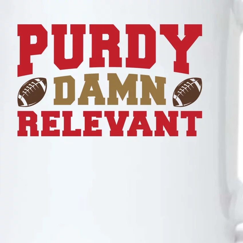 Purdy Damn Relevant San Francisco Football Black Color Changing Mug