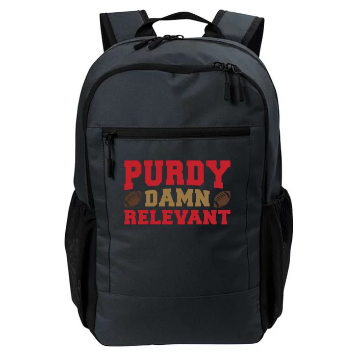 Purdy Damn Relevant San Francisco Football Daily Commute Backpack