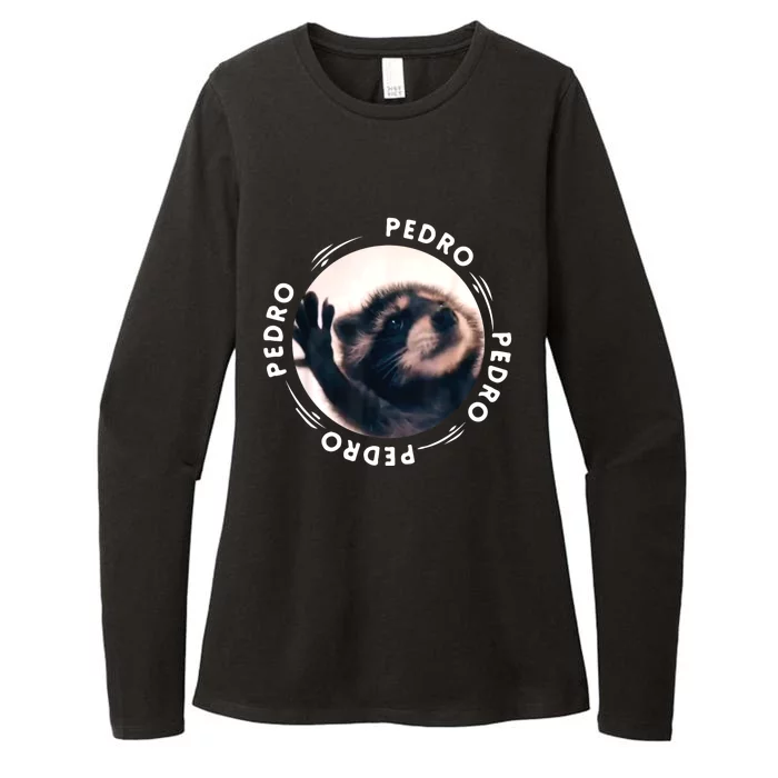 Pedro Dancing Raccoon Pedro Pedro Dancing Raccoon Meme Womens CVC Long Sleeve Shirt