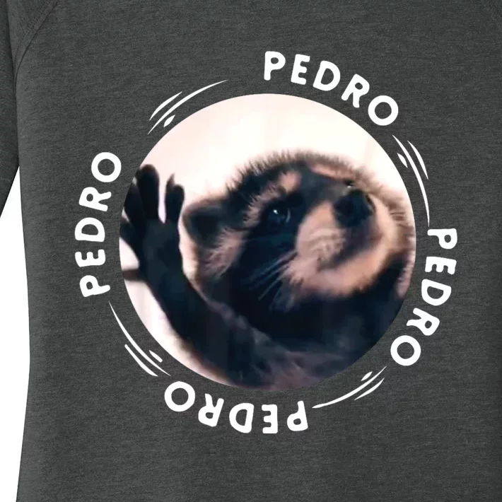 Pedro Dancing Raccoon Pedro Pedro Dancing Raccoon Meme Women's Perfect Tri Tunic Long Sleeve Shirt