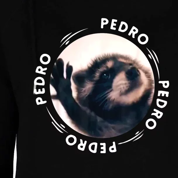 Pedro Dancing Raccoon Pedro Pedro Dancing Raccoon Meme Womens Funnel Neck Pullover Hood