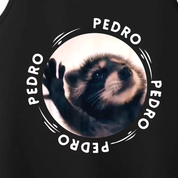 Pedro Dancing Raccoon Pedro Pedro Dancing Raccoon Meme Performance Tank