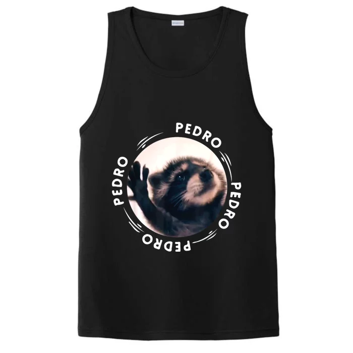 Pedro Dancing Raccoon Pedro Pedro Dancing Raccoon Meme Performance Tank