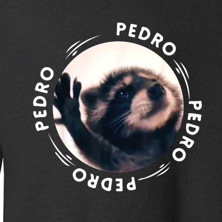 Pedro Dancing Raccoon Pedro Pedro Dancing Raccoon Meme Toddler Sweatshirt