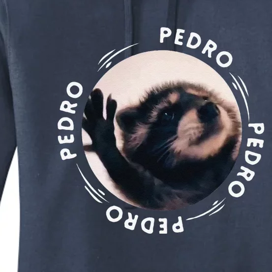 Pedro Dancing Raccoon Pedro Pedro Dancing Raccoon Meme Funny Women's Pullover Hoodie