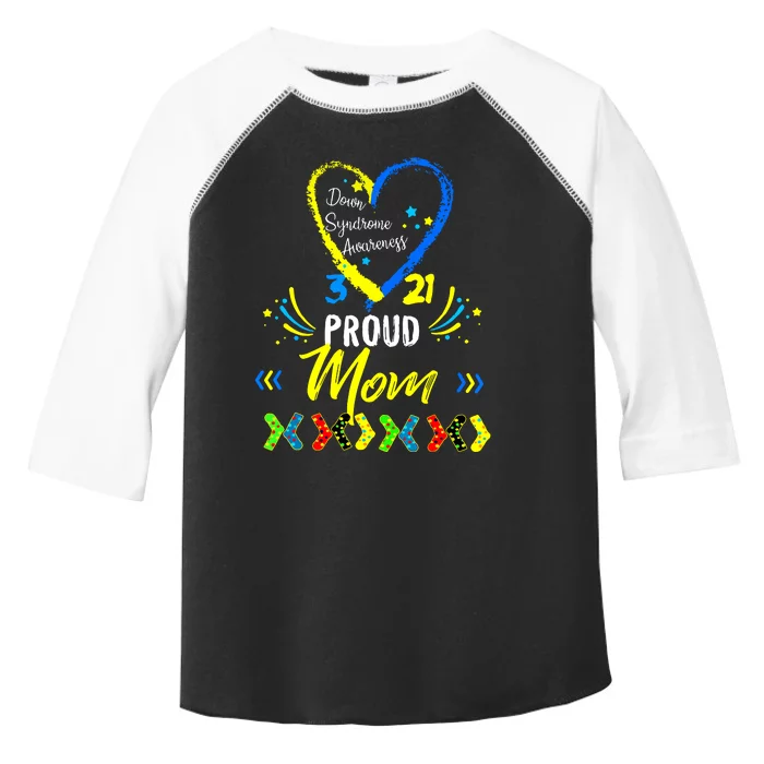 Proud Down Syndrome Mom Awareness Shirts Son Daughter Toddler Fine Jersey T-Shirt