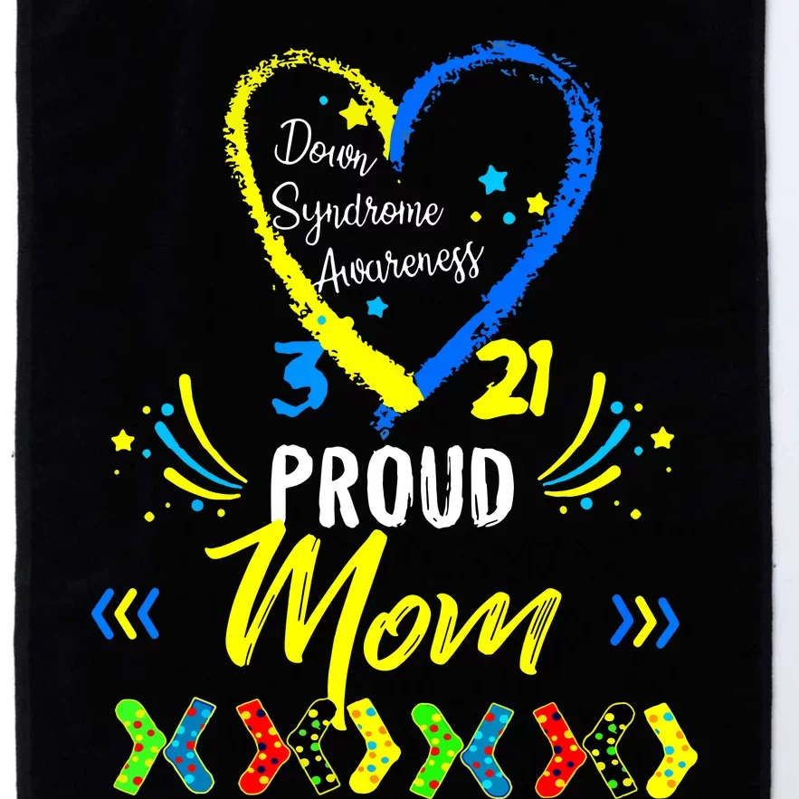 Proud Down Syndrome Mom Awareness Shirts Son Daughter Platinum Collection Golf Towel