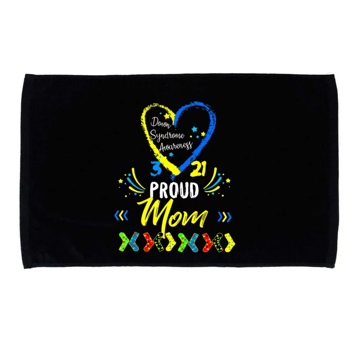 Proud Down Syndrome Mom Awareness Shirts Son Daughter Microfiber Hand Towel