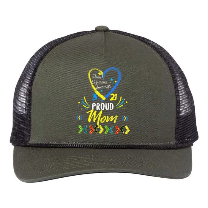 Proud Down Syndrome Mom Awareness Shirts, Son Daughter Retro Rope Trucker Hat Cap