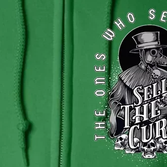 Plague Doctor Sell The Panic Sell The Cure Full Zip Hoodie