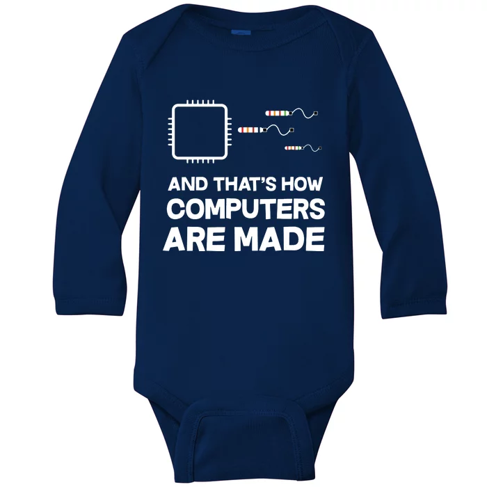 Programmer Developer Software Funny Computer Engineering Baby Long Sleeve Bodysuit