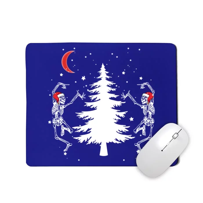 Pbw6 Dancing Skeleton Christmas Pajama Merry Xmas Tree Santa Gift Mousepad