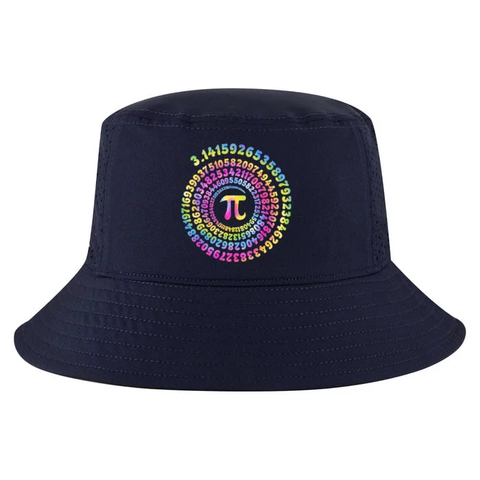 Pi Day Spiral Pi Tie Dye Numbers Math Pi Day 3.14 Cool Comfort Performance Bucket Hat