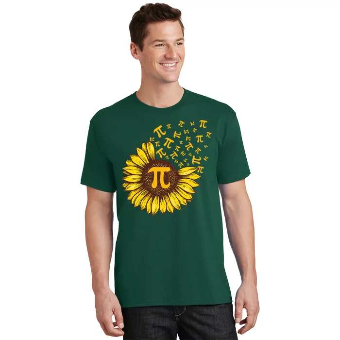 Pi Day Sunflower Floral Flower T-Shirt