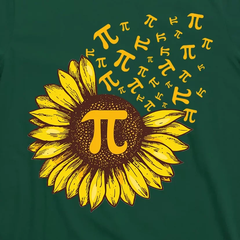 Pi Day Sunflower Floral Flower T-Shirt