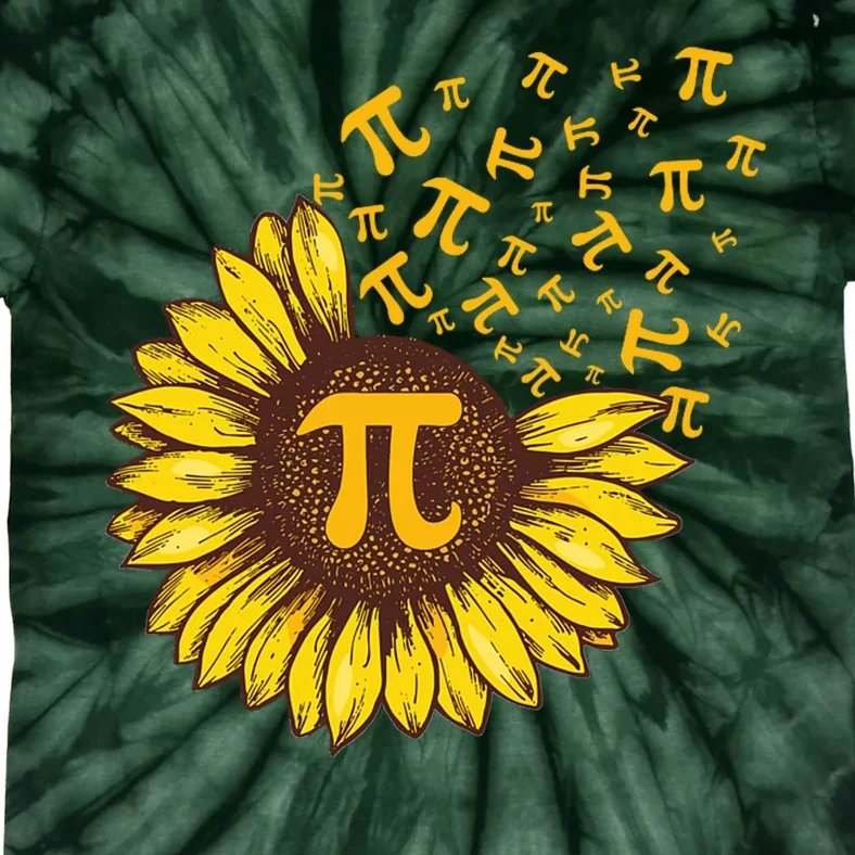 Pi Day Sunflower Floral Flower Tie-Dye T-Shirt