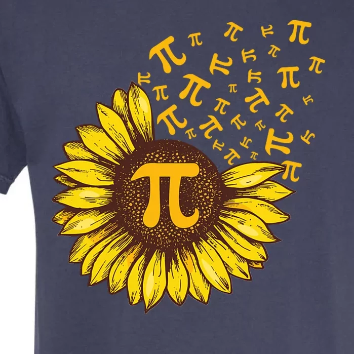 Pi Day Sunflower Floral Flower Garment-Dyed Heavyweight T-Shirt