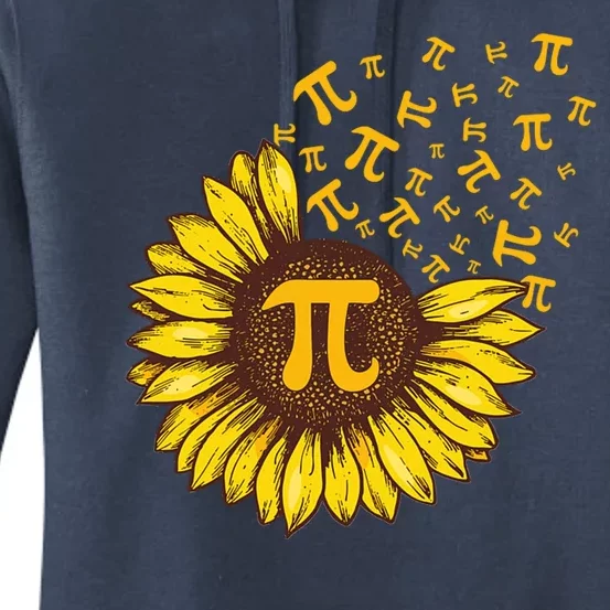 Pi Day Sunflower Floral Flower Women's Pullover Hoodie