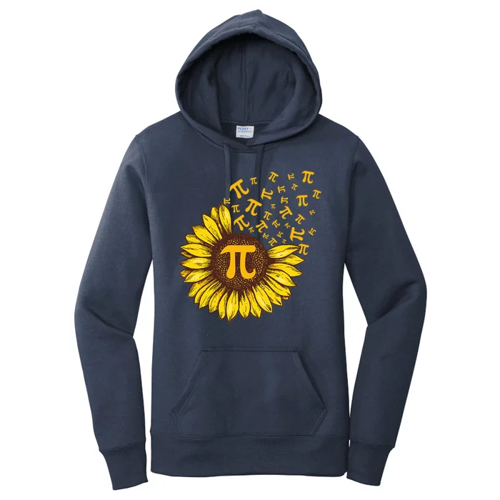 Pi Day Sunflower Floral Flower Women's Pullover Hoodie