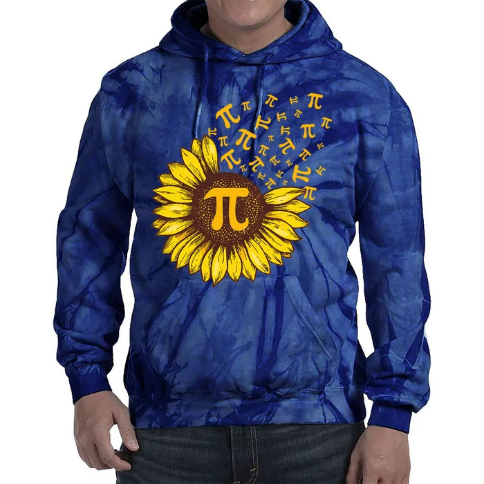 Pi Day Sunflower Floral Flower Tie Dye Hoodie