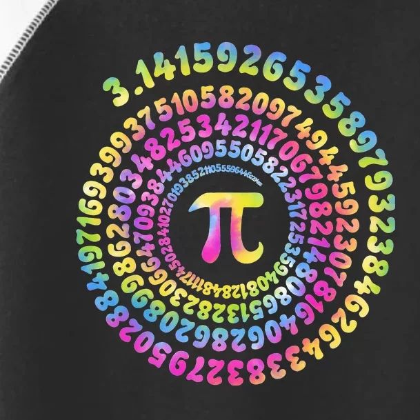 Pi Day Spiral Pi Tie Dye Numbers Math Tee Pi Day 3.14 Toddler Fine Jersey T-Shirt