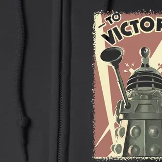 Propoganda Dalek Scifi Fan 60th Anniversary Full Zip Hoodie