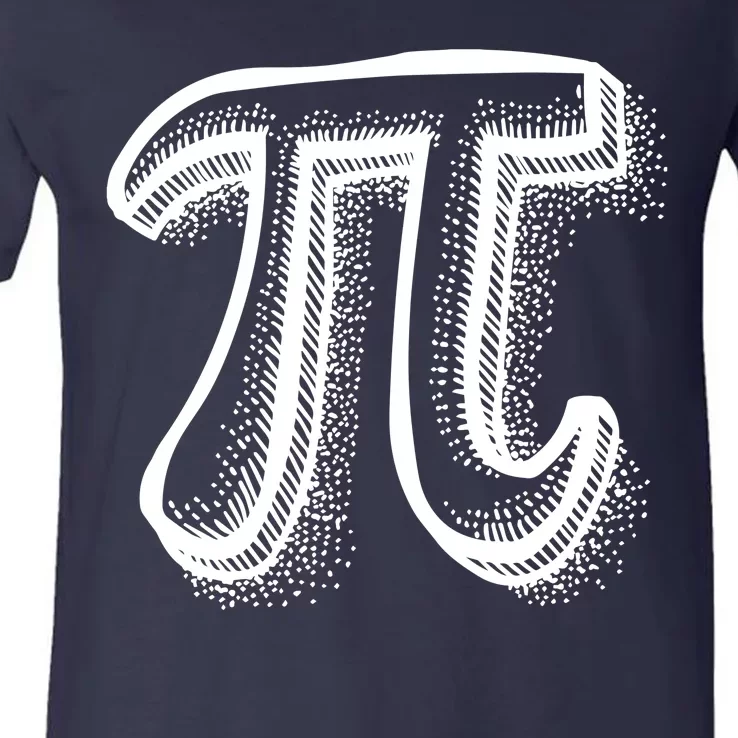 Pi Day Symbol V-Neck T-Shirt