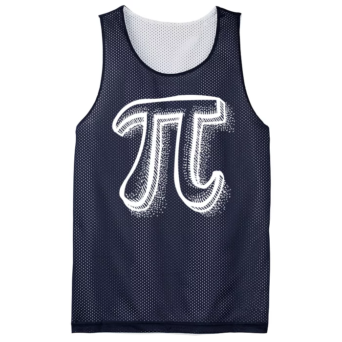 Pi Day Symbol Mesh Reversible Basketball Jersey Tank