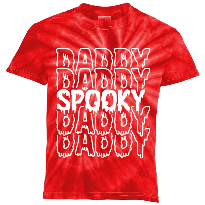 Pooky Daddy Spooky Dad Halloween Kids Tie-Dye T-Shirt