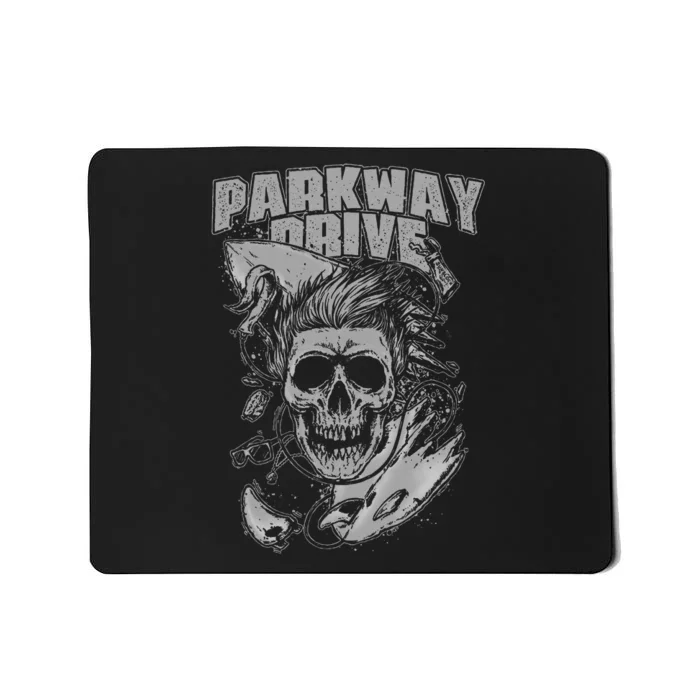 Parkway Drive Surfer Skull Black Mousepad