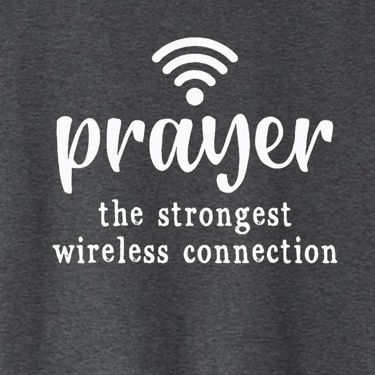 Prayer Definition Strongest Wireless Connection Women's Crop Top Tee