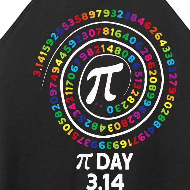 Pi Day Spiral Color Numbers 3 14 Happy Pi Day Women’s Perfect Tri Rocker Tank