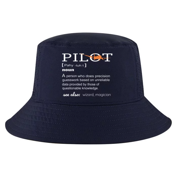 Pilot Definition Shirts Who Lover Funny Airplane Aircraft Cool Comfort Performance Bucket Hat