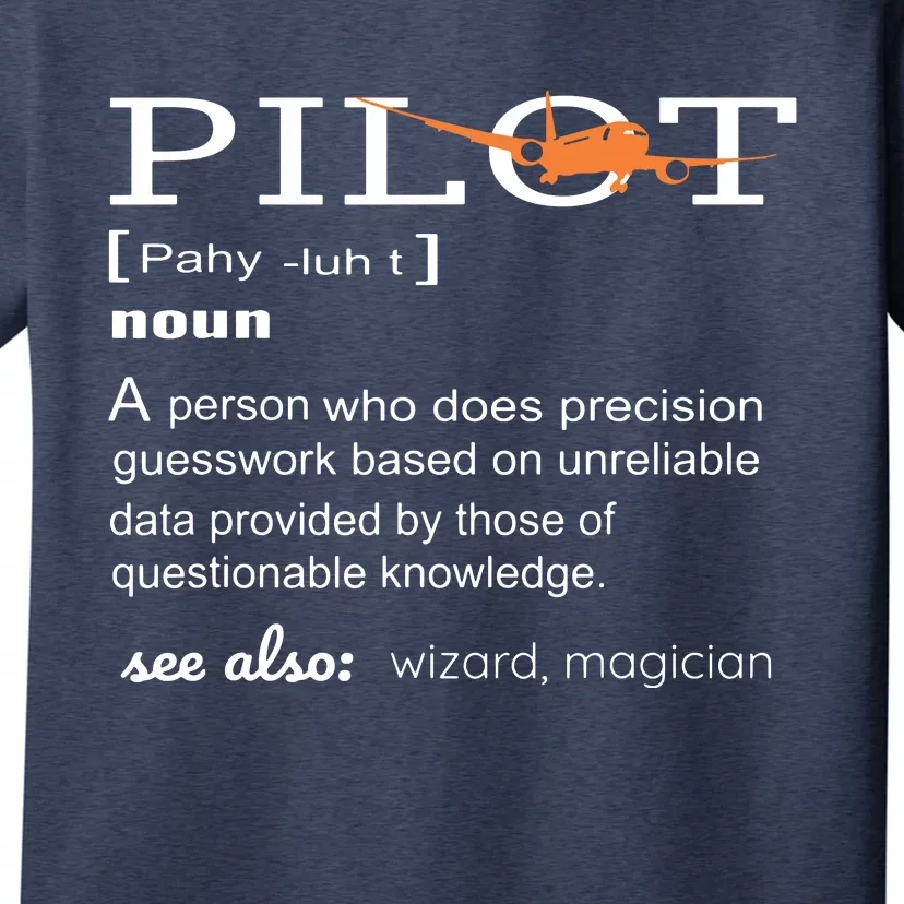 Pilot Definition Shirts Who Lover Funny Airplane Aircraft T-Shirt