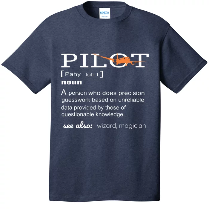 Pilot Definition Shirts Who Lover Funny Airplane Aircraft T-Shirt