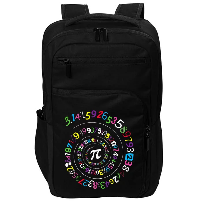 Pi Day Spiral Pi Color Numbers Teacher Student Impact Tech Backpack