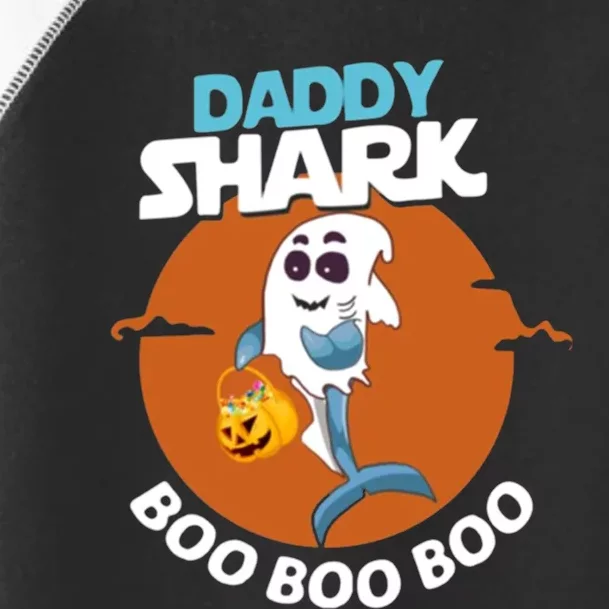 Premium Daddy Shark Boo Boo Boo Shark Ghost Halloween Toddler Fine Jersey T-Shirt