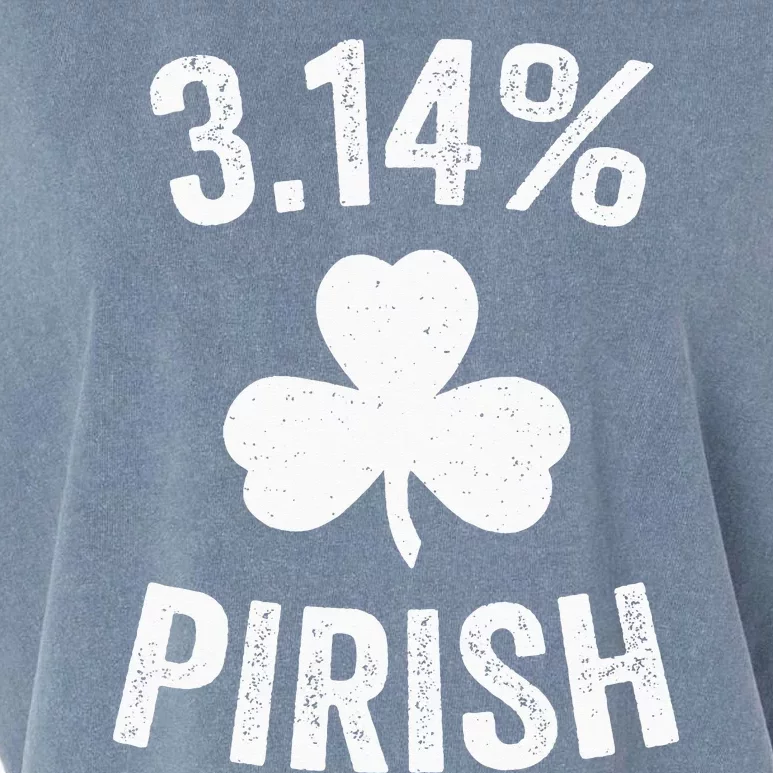 Pi Day St. Patrick's 3.14 Irish Funny Pirish Math Teacher Garment-Dyed Women's Muscle Tee