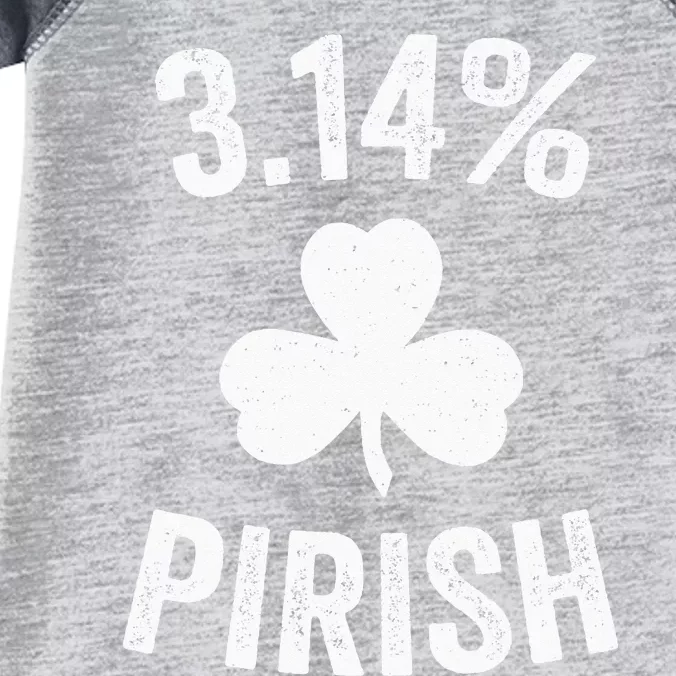 Pi Day St. Patrick's 3.14 Irish Funny Pirish Math Teacher Infant Baby Jersey Bodysuit